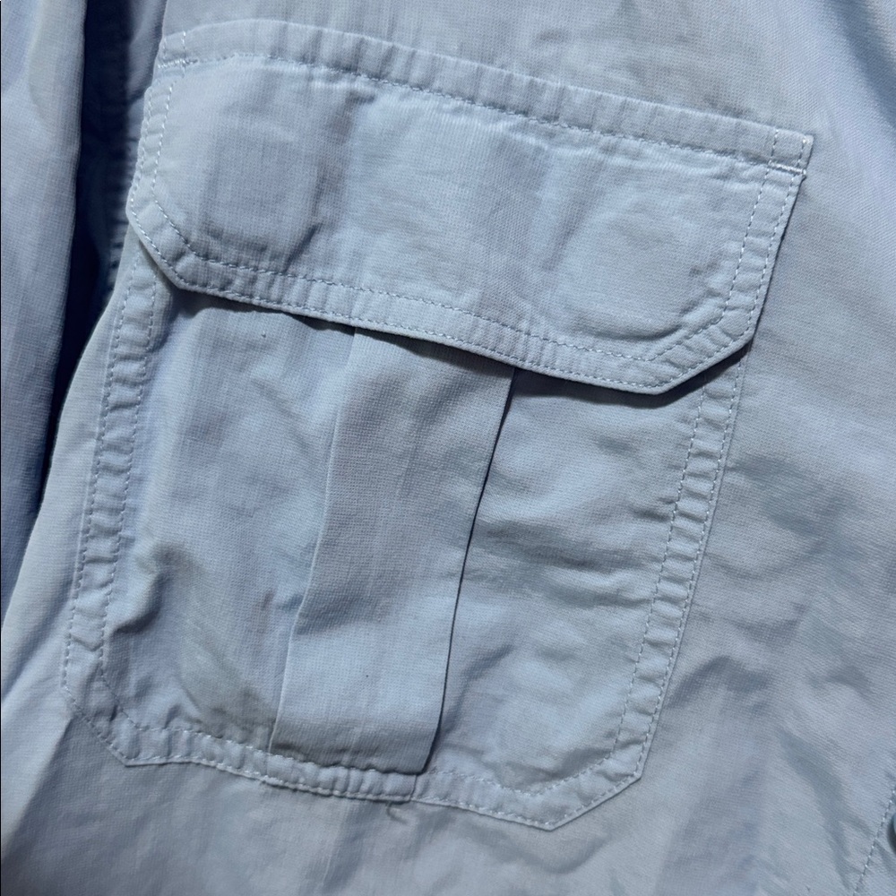 Duluth Trading Co XL Tall(see measurements) Men's Blue Vented long sleeve Shirt - Picture 3 of 13